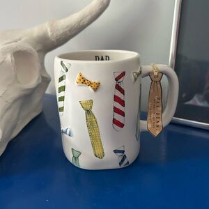 Rae Dunn Dad All Over Tie and Bow Tie Mug